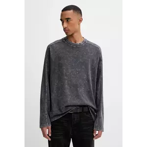 G-Star longsleeve din bumbac culoarea gri, cu imprimeu, D26837.C756 imagine