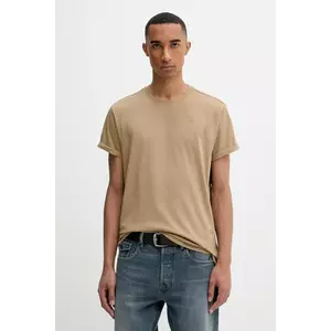 G-Star tricou din bumbac culoarea verde, uni, D16396-B353 imagine