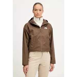 The North Face jachetă de exterior Cropped Quest culoarea maro, de tranziție, NF0A55EP1OI1 imagine