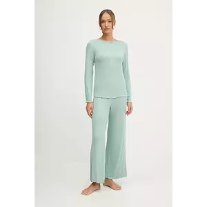 United Colors of Benetton pijama culoarea turcoaz, 3P2Y3P03Y imagine