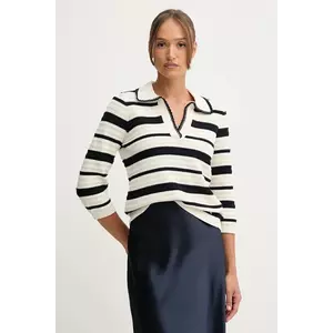 Pedro del Hierro pulover de bumbac culoarea bej, 3512894 imagine