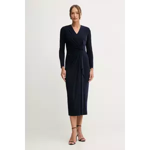 Pedro del Hierro rochie culoarea bleumarin, maxi, drept, 6192934 imagine