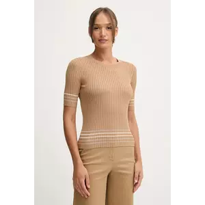 United Colors of Benetton pulover culoarea maro, 1E3RE10EK imagine