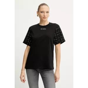 Karl Lagerfeld tricou de lână culoarea negru, A4W17091 imagine