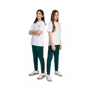 adidas Originals pantaloni de trening pentru copii culoarea verde, cu imprimeu, JV8569 imagine
