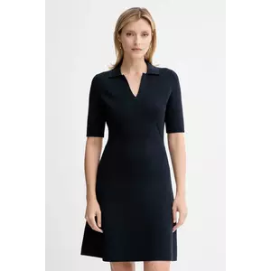 BOSS rochie culoarea bleumarin, mini, evazați, 50542876 imagine