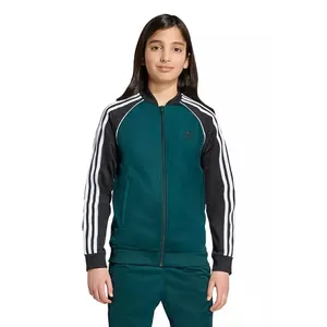 adidas Originals bluză copii culoarea verde, cu glugă, cu imprimeu, JV8565 imagine