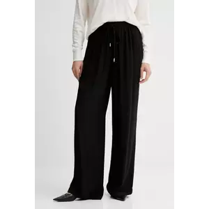 BOSS Orange pantaloni culoarea negru, drept, high waist, 50544016 imagine
