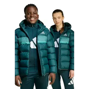 adidas geacă copii culoarea verde, JL7437 imagine