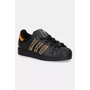 adidas Originals sneakers din piele Superstar II culoarea negru, JQ6469 imagine