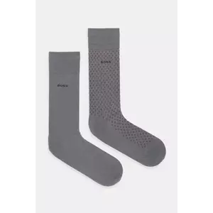 BOSS șosete 2-pack culoarea gri, 50547832 imagine