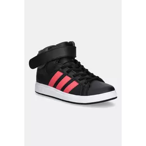 adidas sneakers pentru copii GRAND COURT MID culoarea negru, JR0801 imagine