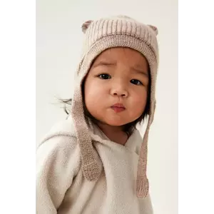 Liewood șapcă de lână pentru copii Aviana Baby Bonnet culoarea bej, LW19415 imagine