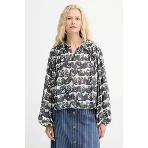 MUNTHE cămașă din amestec de mătase LYNX cu guler clasic, relaxed, 253104025322 imagine