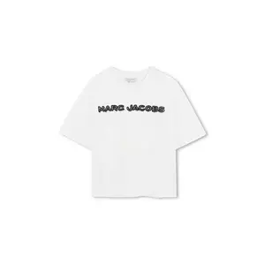 Marc Jacobs tricou de bumbac pentru copii culoarea bej, cu imprimeu, W60644 imagine