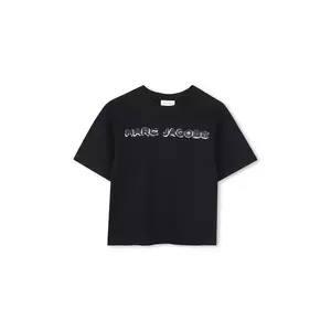 Marc Jacobs tricou de bumbac pentru copii culoarea negru, cu imprimeu, W60644 imagine