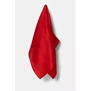 Answear.LAB esarfa de matase culoarea rosu, neted imagine