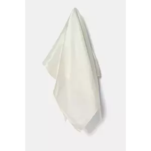 Answear.LAB esarfa de matase culoarea bej, neted imagine