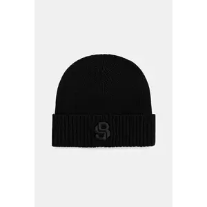 BOSS căciulă de lână culoarea negru, 50522444 imagine