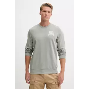 Under Armour bluza barbati, culoarea verde, cu imprimeu imagine