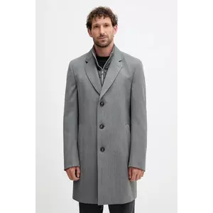BOSS palton de lână culoarea gri, 50551117 imagine