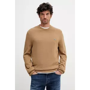 Lacoste pulover de lână culoarea maro, light, AH2916 imagine