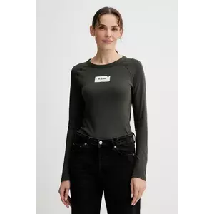 G-Star longsleeve din bumbac culoarea verde, D27740.D961 imagine