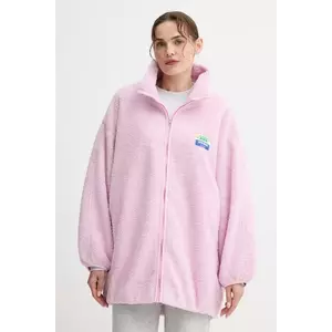 American Vintage geacă culoarea roz, de tranziție, oversize, HOK17A imagine