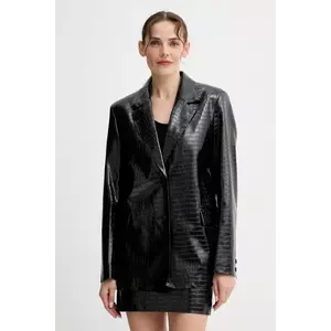 ISABELLE BLANCHE sacou culoarea negru, un singur rând de nasturi, uni, IS25FW-J029-T006 imagine