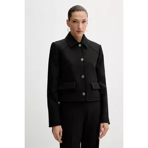 MSGM sacou culoarea negru, un singur rând de nasturi, uni, 3941MDG16.257608 imagine