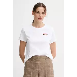 Levi's tricou din bumbac culoarea alb, 17369 imagine