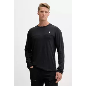 Peak Performance longsleeve sport culoarea negru, uni, G80182 imagine