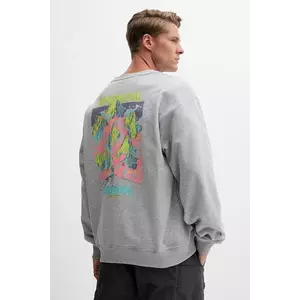 The North Face bluză Expedition Celebration culoarea gri, cu imprimeu, NF0A8E3GDYX1 imagine