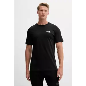 The North Face tricou din bumbac Mountain Sketch culoarea negru, cu imprimeu, NF0A8EE8JK31 imagine