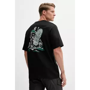 The North Face tricou din bumbac culoarea negru, cu imprimeu, NF0A8F2TJK31 imagine