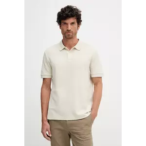 BOSS tricou polo culoarea bej, uni, 50549593 imagine