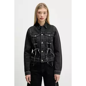 Karl Lagerfeld Jeans geacă jeans culoarea negru, de tranziție, A4W14012 imagine