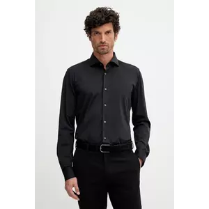 Joop! cămașă culoarea negru, cu guler italian, slim, 30048248 imagine