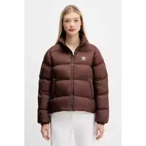 adidas Originals geacă Short Puffer culoarea maro, de iarnă, JX2948 imagine