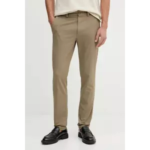 BOSS pantaloni culoarea bleumarin, cu fason chinos, 50543945 imagine