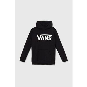 Vans hanorac de bumbac pentru copii Vans Classic II PO BY culoarea negru, cu glugă, cu imprimeu, VN000JBMBLK1 imagine