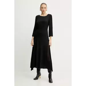 Karl Lagerfeld rochie culoarea negru, maxi, evazați, A4W13037 imagine