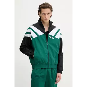 adidas Originals geacă Track Top culoarea verde, de tranziție, JX3053 imagine