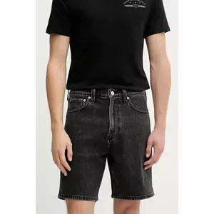 Hollister Co. pantaloni scurți jeans culoarea negru, KI328-5115 imagine