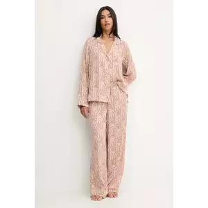Dkny pijama culoarea bej, YI80061 imagine