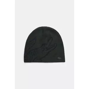 Lacoste căciulă de lână culoarea negru, de lână, din țesătură unia, RB3021 imagine