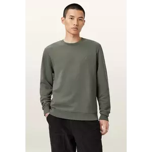 AllSaints hanorac de bumbac RAVEN CREW culoarea bej, uni, M037NB imagine