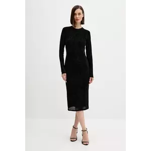 Joop! rochie culoarea negru, midi, mulată, 30048292 imagine