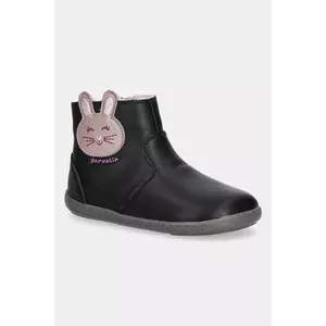 Garvalin ghete de iarnă pentru copii din piele culoarea negru, 251301 imagine