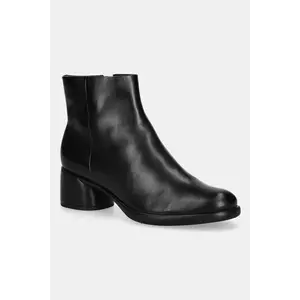 Ecco cizme de piele Sculpted 35 Clean Boot culoarea negru, cu toc drept, 222413-01001 imagine